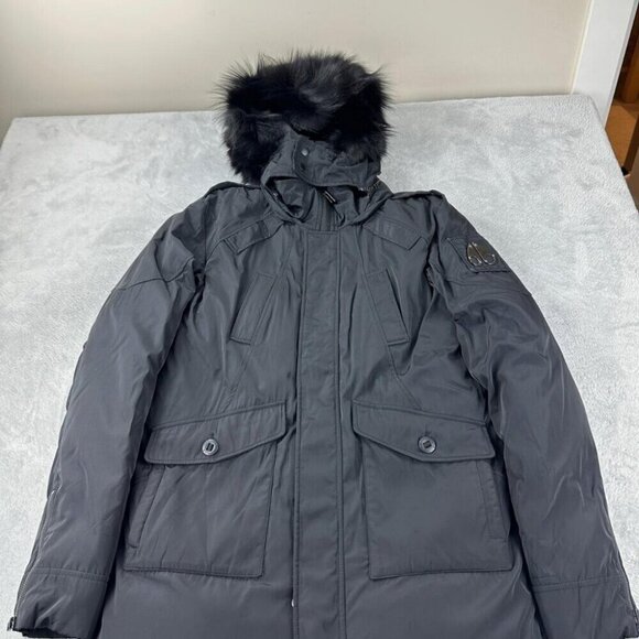 Moose Knuckles Black Down Jacket Men's Size M - Picture 4 of 16